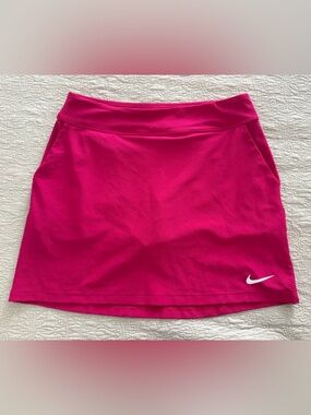 Nike Hot Pink Golf Skort with White Logo